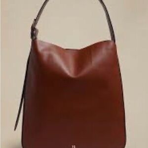 Banana Republic Brown Leather Shoulder Tote